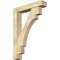 Ekena Millwork Merced Block Rough Sawn Bracket w/ Offset Brace, Douglas Fir, 6"W x 30"D x 42"H BKT0604X30X42MRC05RDF - alternate 1